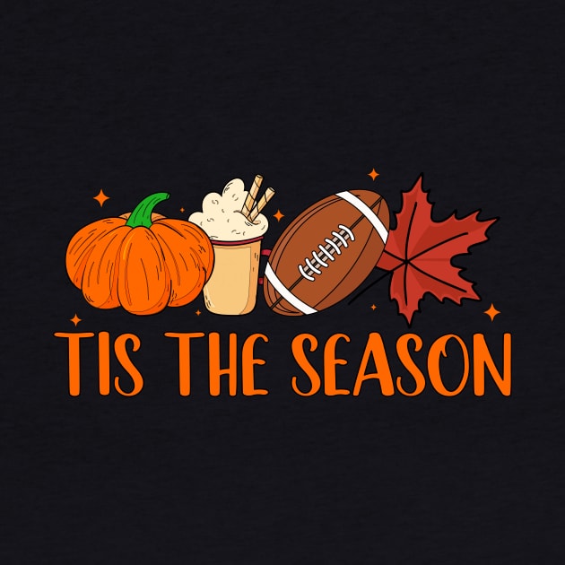 Tis The Season Football design Football Fall Thanksgiving by MetalHoneyDesigns